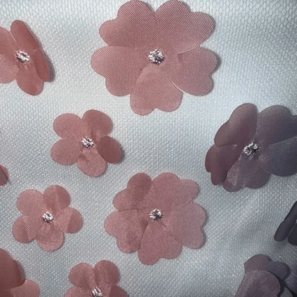 STORIA Mesh Tinkerbell‎ Crop Top Daisy Appliques NWOT Size Small - Picture 8 of 9